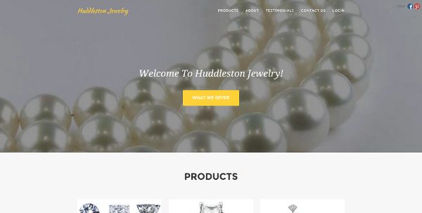 Websites by Daniel Portfolio (Huddleston Jewelry)